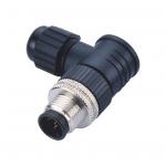M8 Plug Male Connector,Right angled,A coding